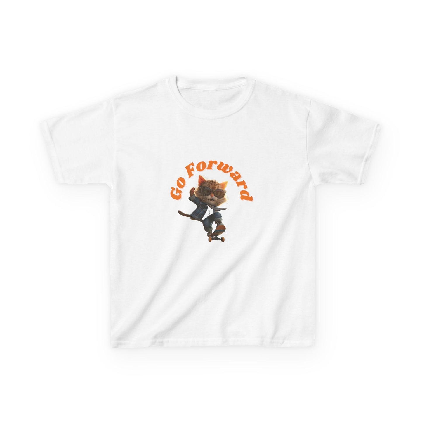 Skateboard Cool Cat T-shirt for Kids