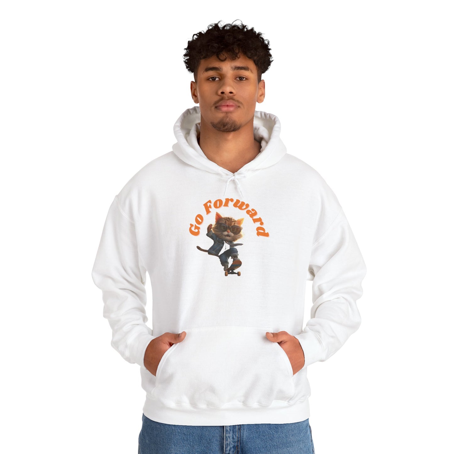 Skateboard Cool Cat Hoodie
