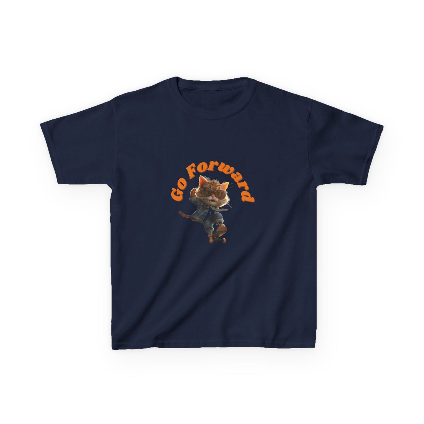 Skateboard Cool Cat T-shirt for Kids