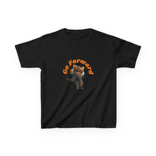 Skateboard Cool Cat T-shirt for Kids