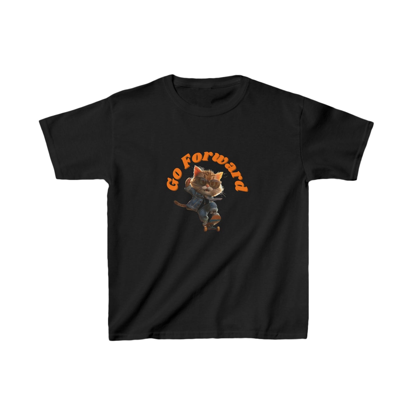 Skateboard Cool Cat T-shirt for Kids