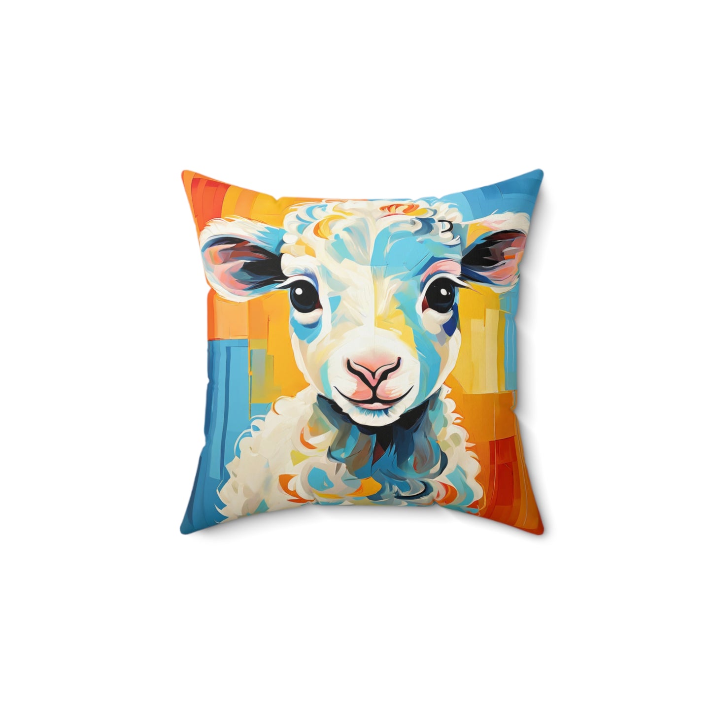 Colorful Sheep Pillow