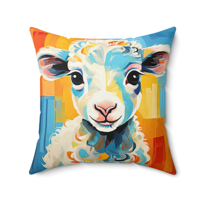 Colorful Sheep Pillow