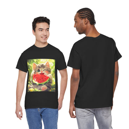 Winking Kitten Melon T-Shirt
