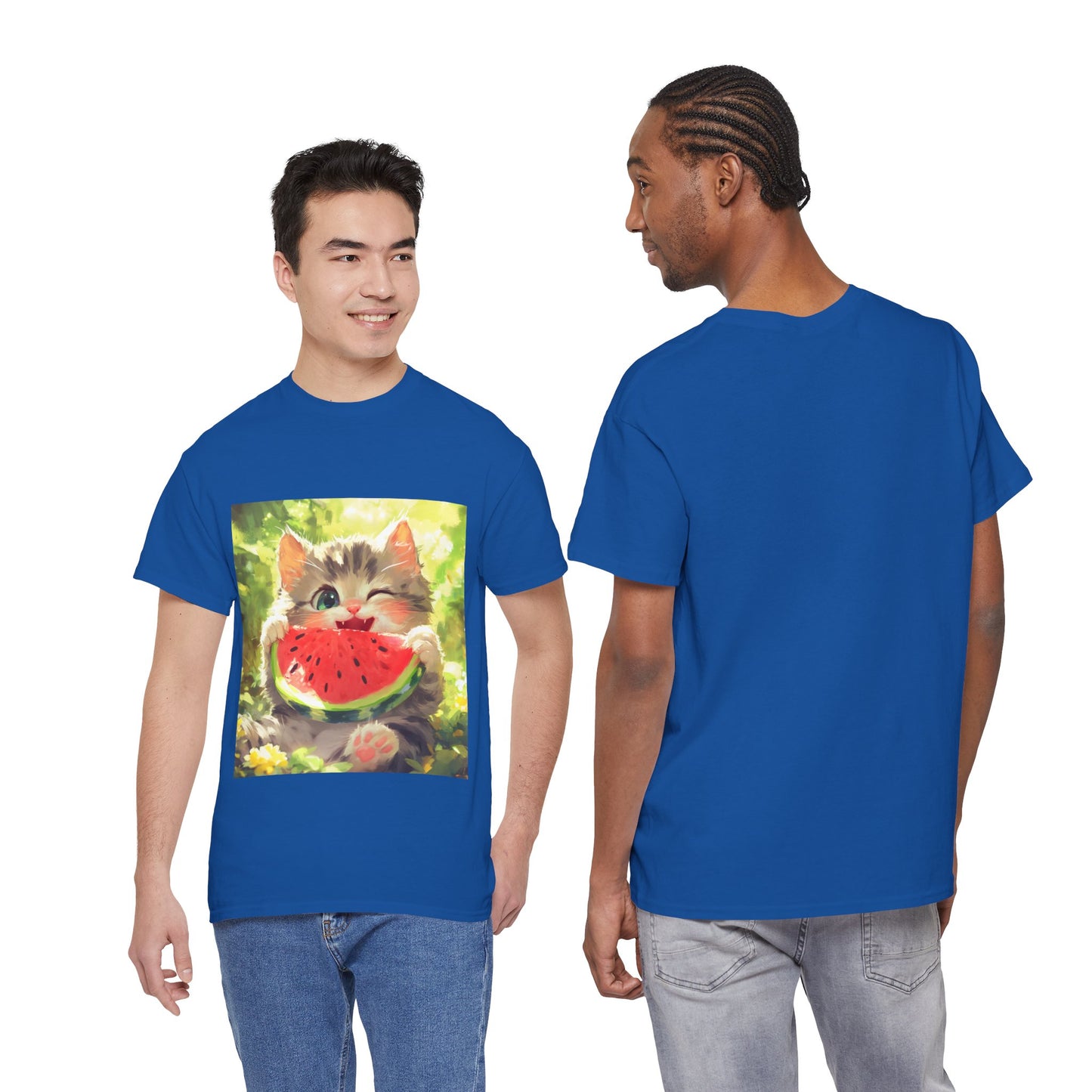 Winking Kitten Melon T-Shirt