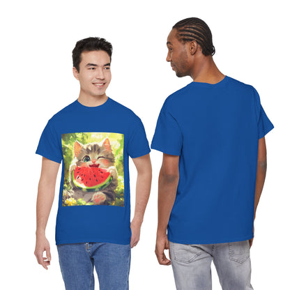 Winking Kitten Melon T-Shirt