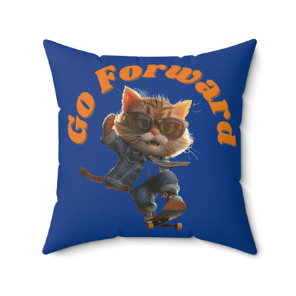 Skateboard Cool Cat Pillow