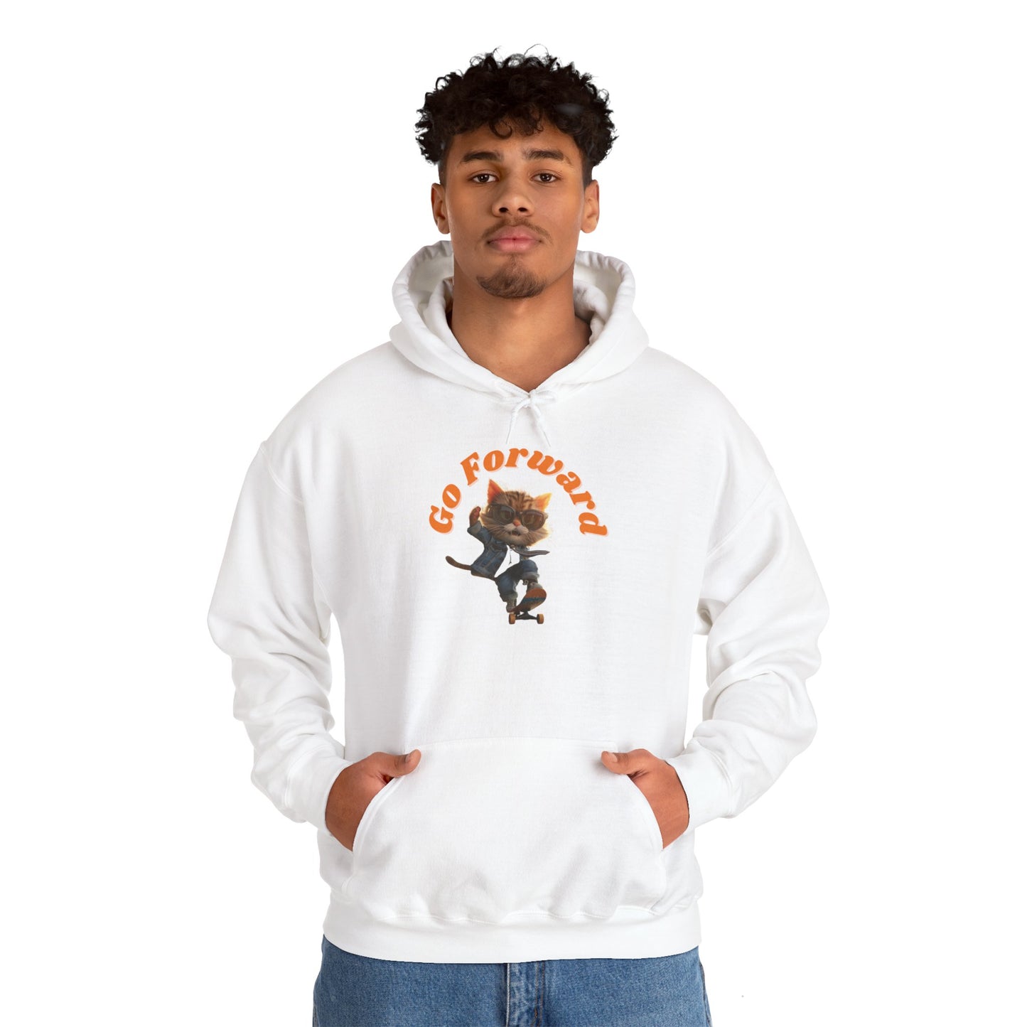 Skateboard Cool Cat Hoodie