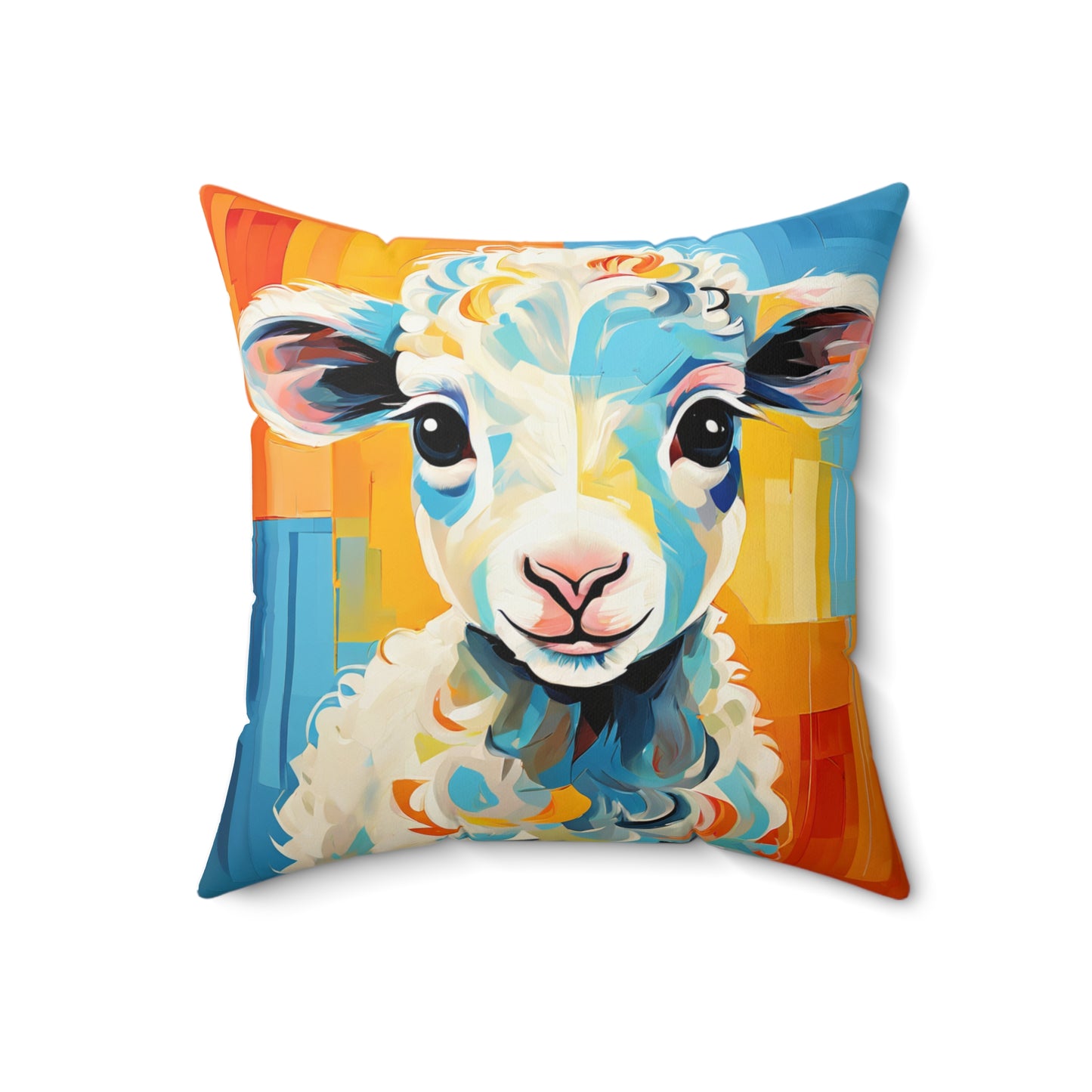 Colorful Sheep Pillow