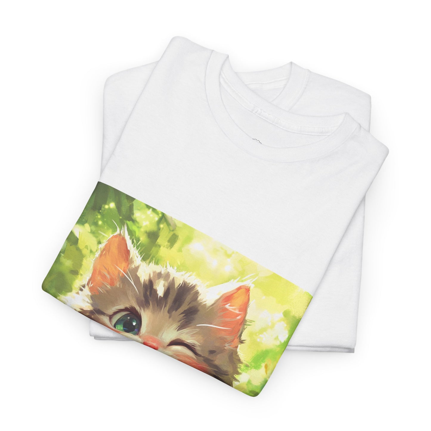 Winking Kitten Melon T-Shirt
