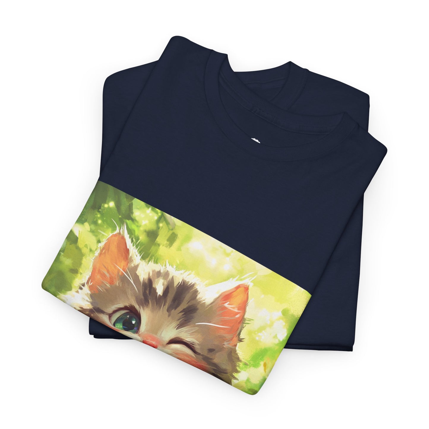 Winking Kitten Melon T-Shirt