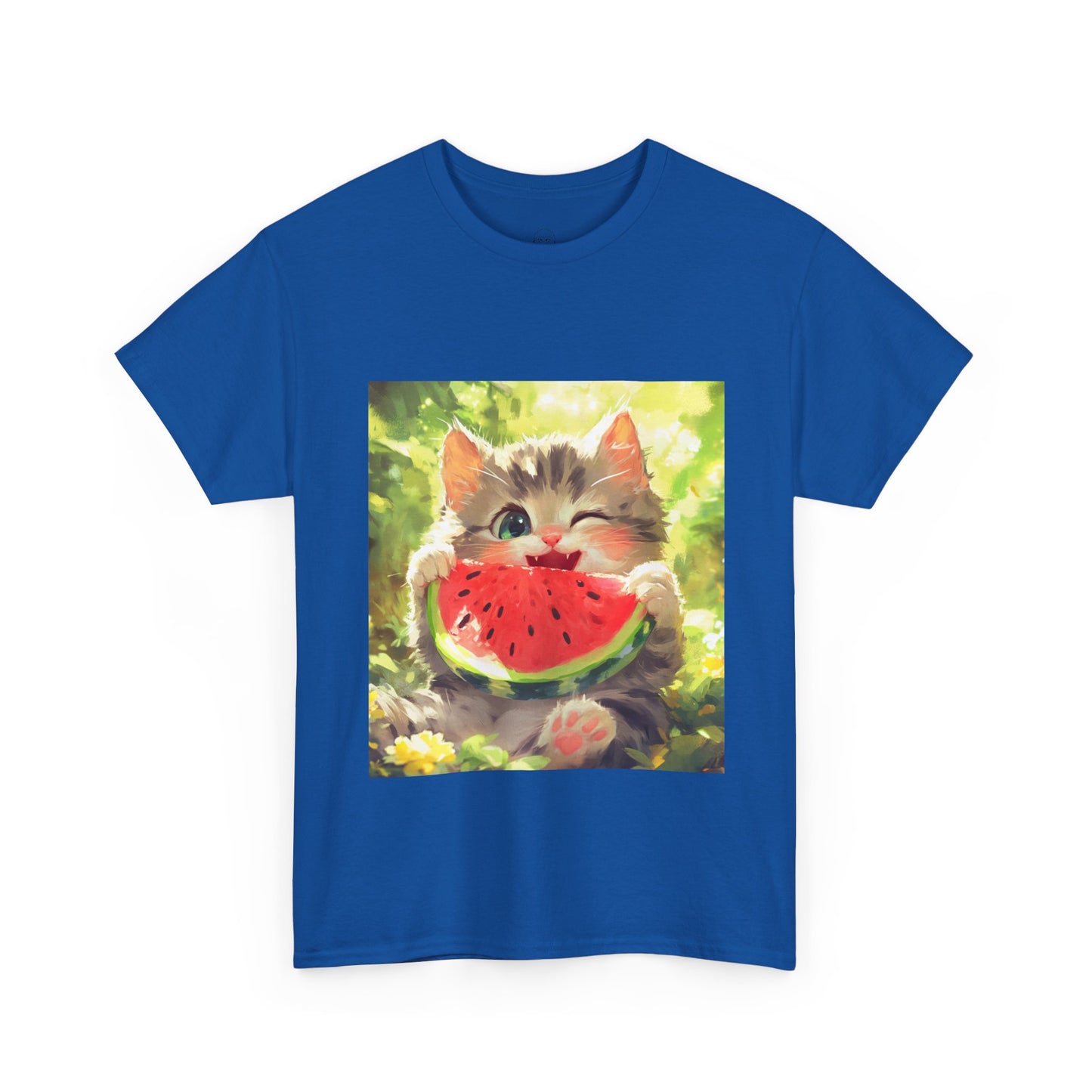 Winking Kitten Melon T-Shirt