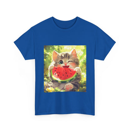 Winking Kitten Melon T-Shirt