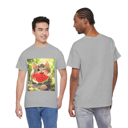 Winking Kitten Melon T-Shirt