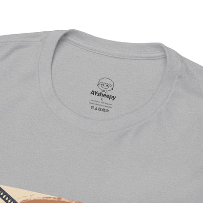 Samurai Cat & Tiger Sunset T-Shirt
