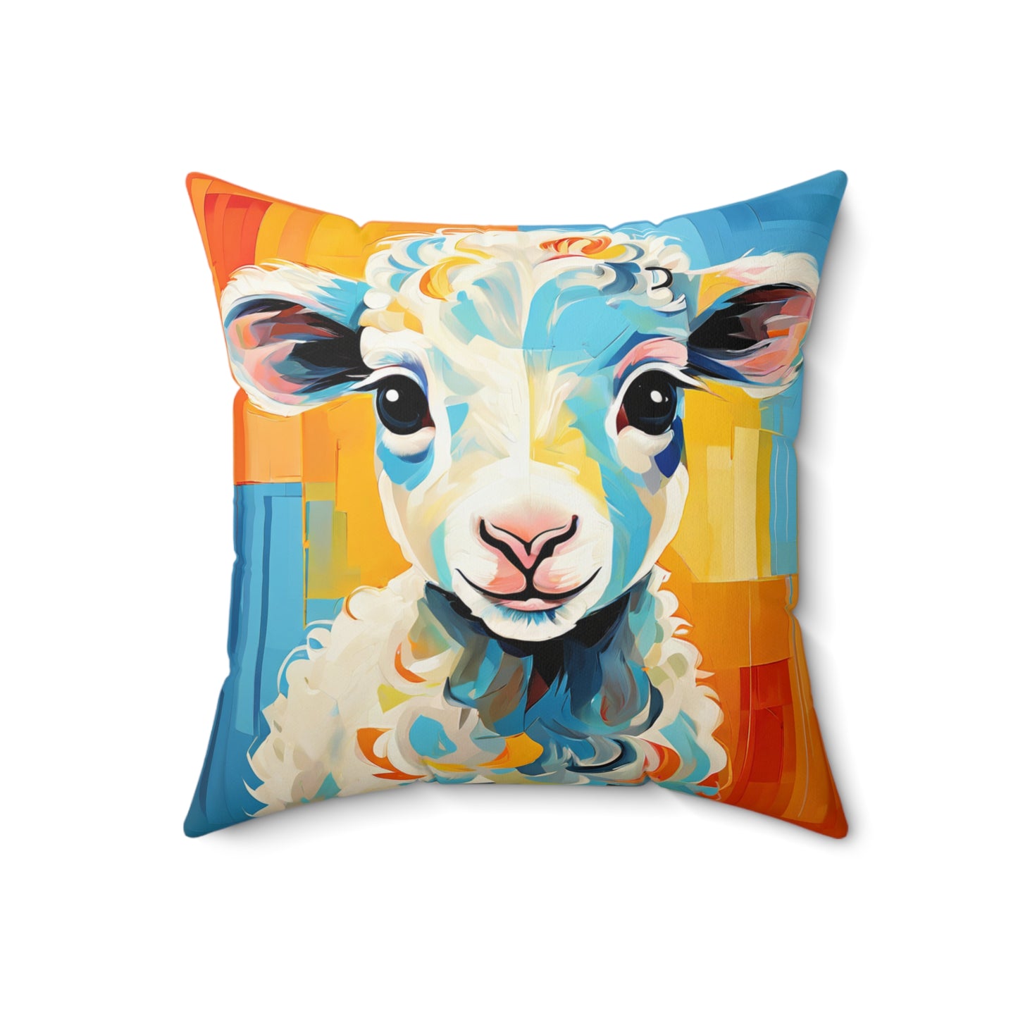 Colorful Sheep Pillow