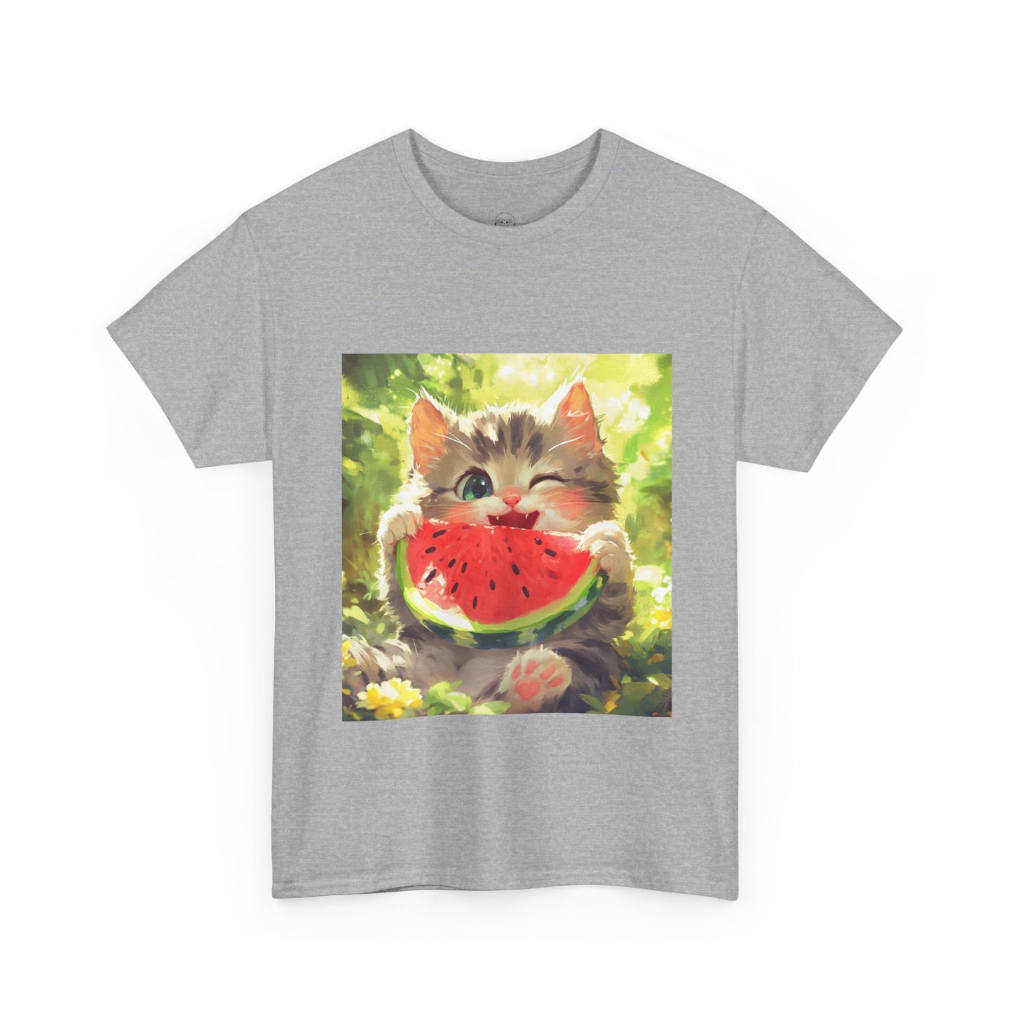 Winking Kitten Melon T-Shirt