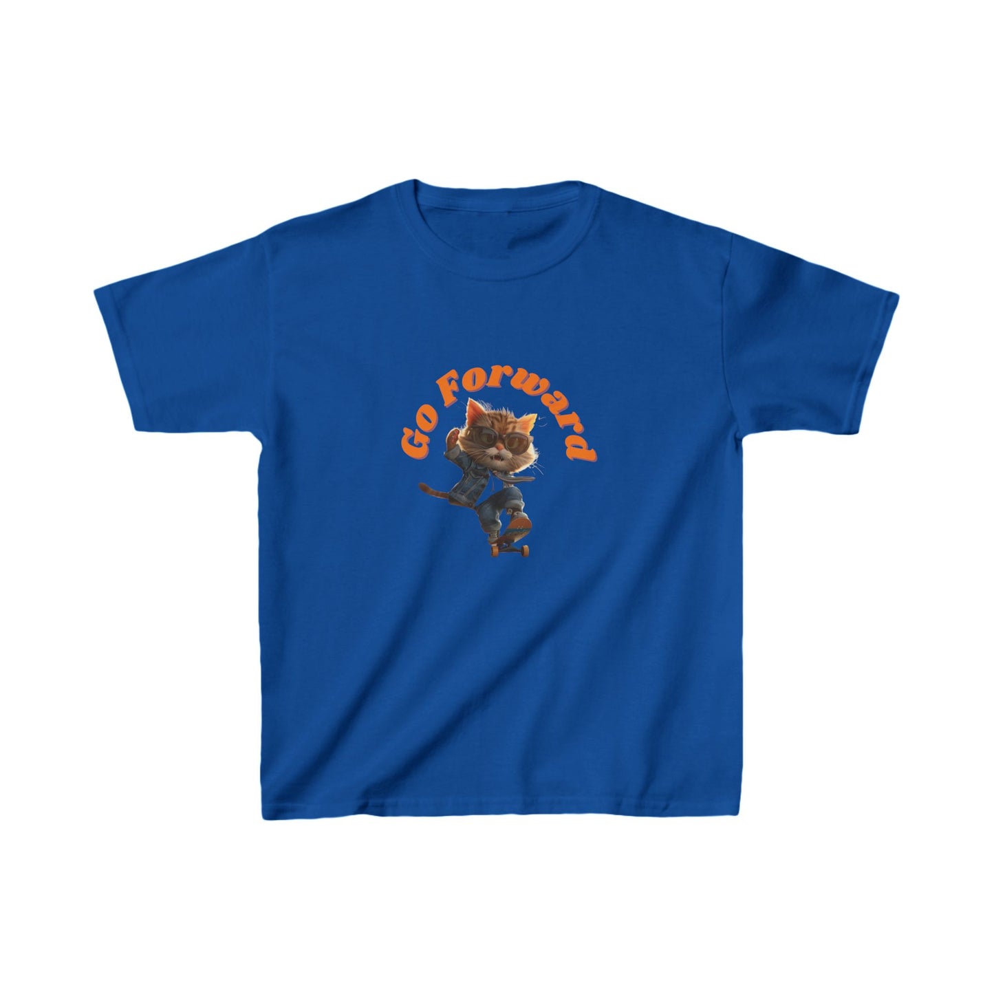 Skateboard Cool Cat T-shirt for Kids