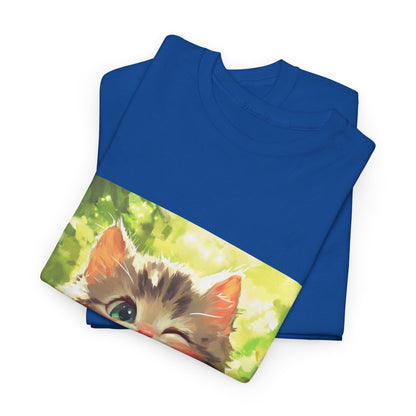 Winking Kitten Melon T-Shirt