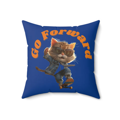 Skateboard Cool Cat Pillow