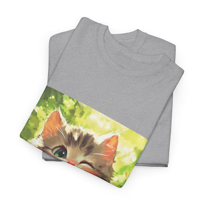 Winking Kitten Melon T-Shirt