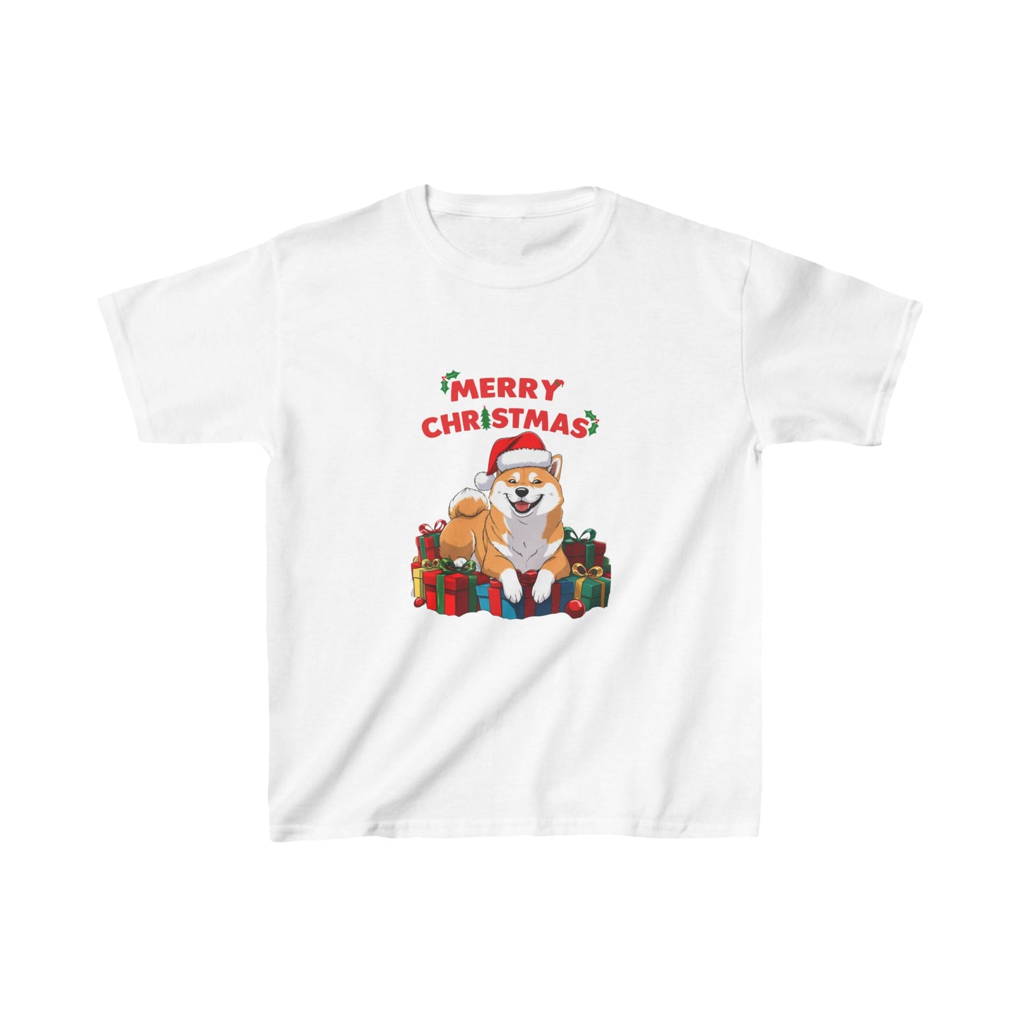 Christmas Shiba T-shirt for Kids